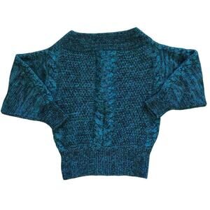 Sleeping On Snow Anthropologie Womens Sweater Sz S Blue Wool Alpaca